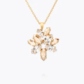 Melia Necklace / Crystal / Golden Shadow