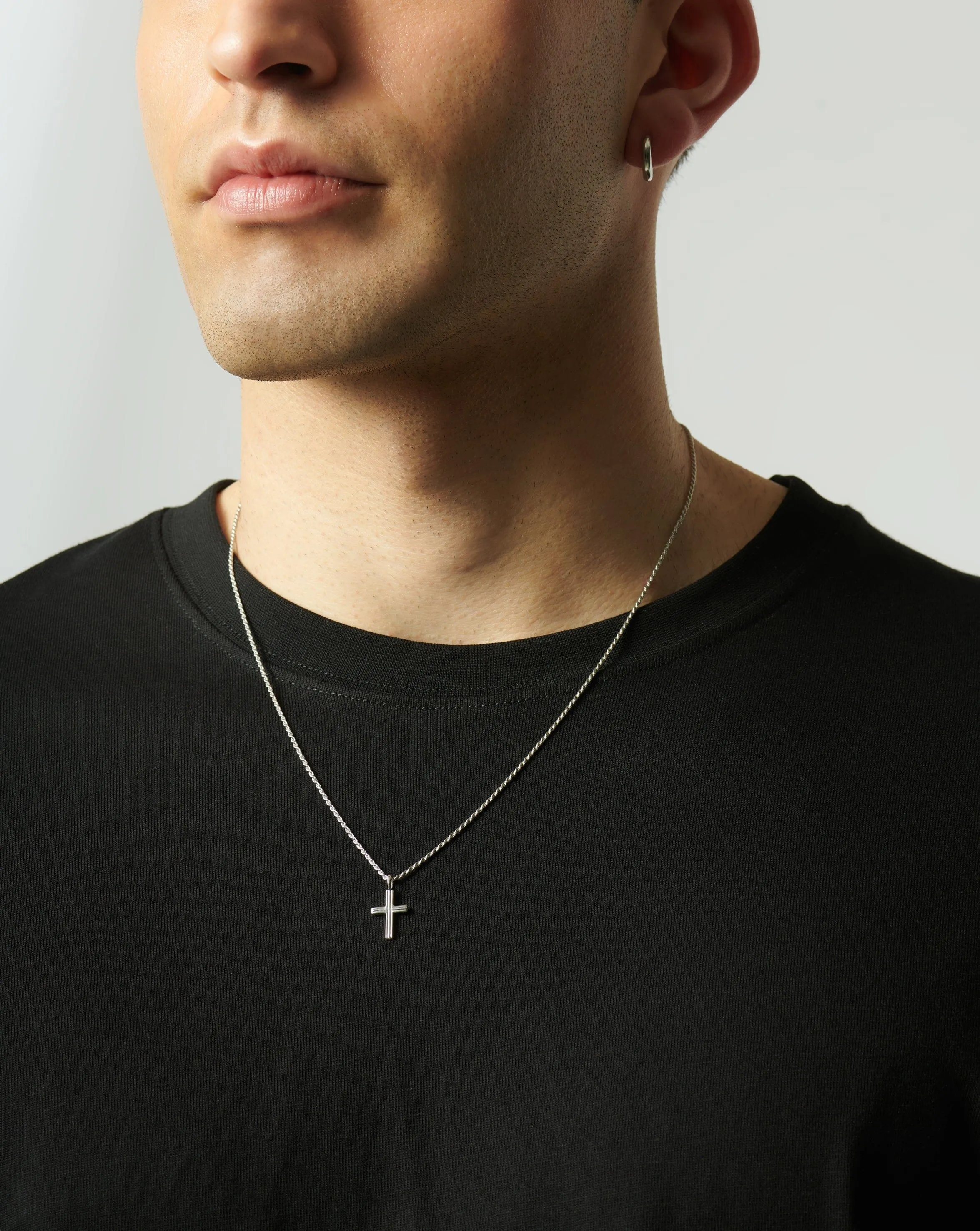 Mens Lucy Williams Classic Cross Necklace