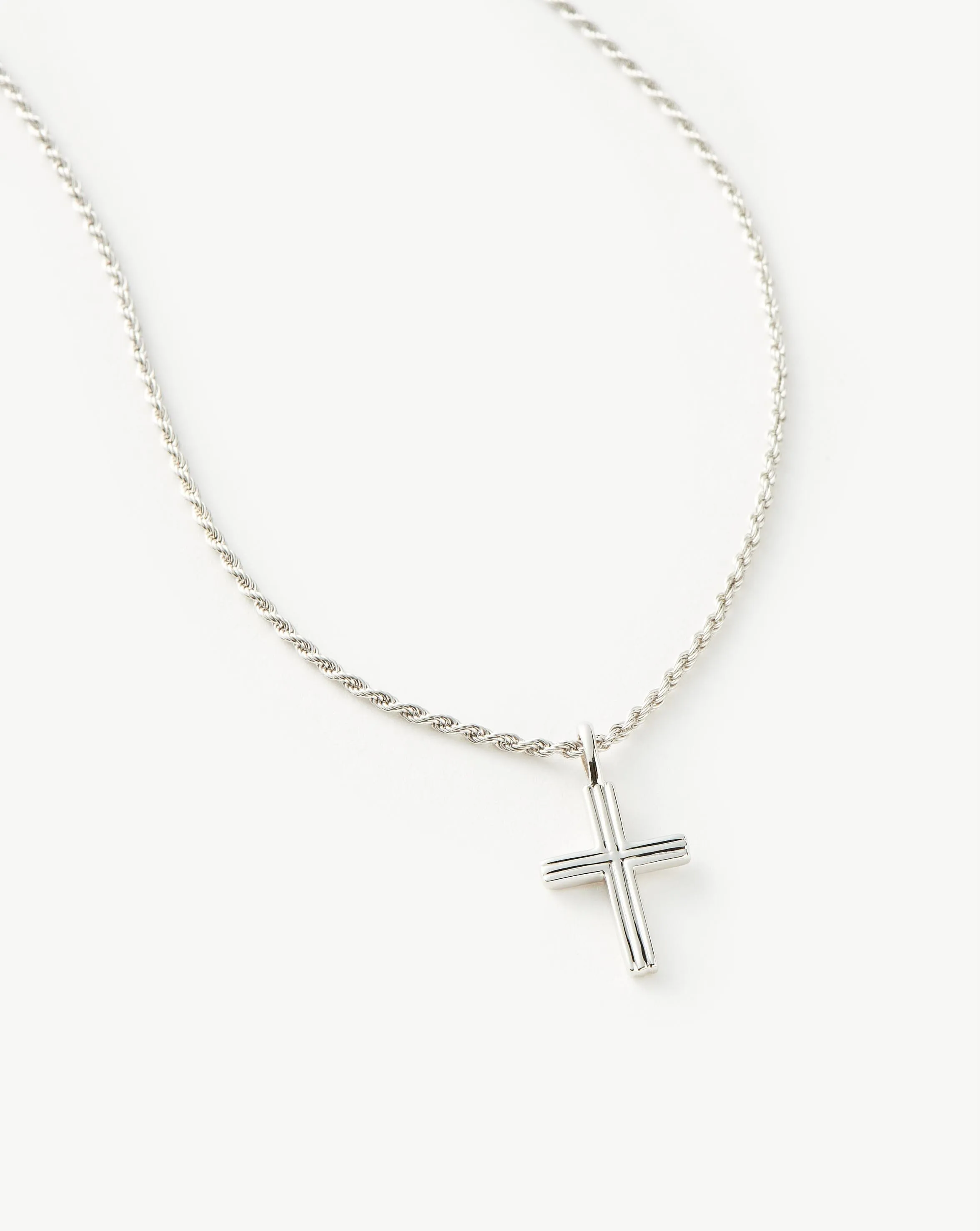 Mens Lucy Williams Classic Cross Necklace