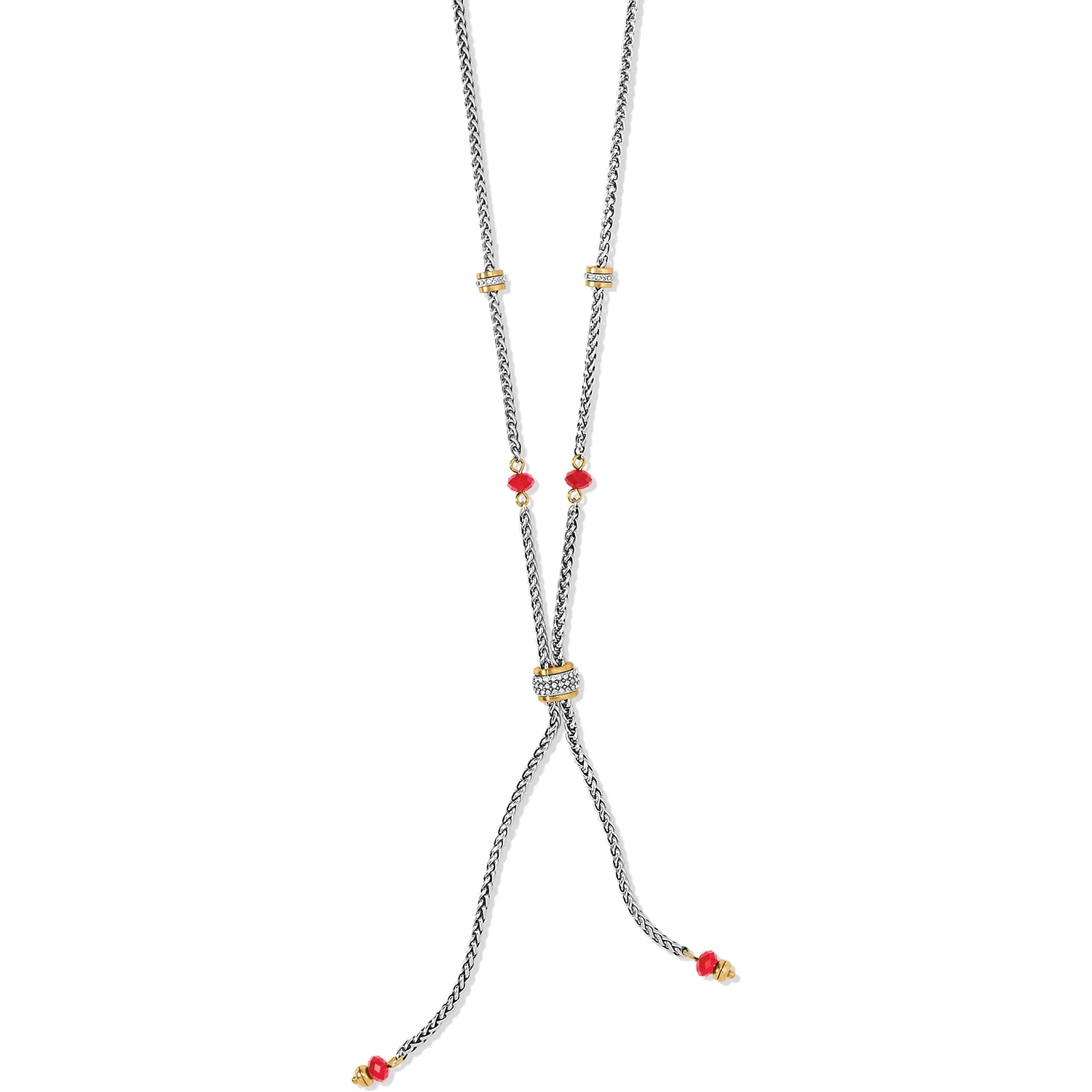 Meridian Two Tone Petite Y Necklace