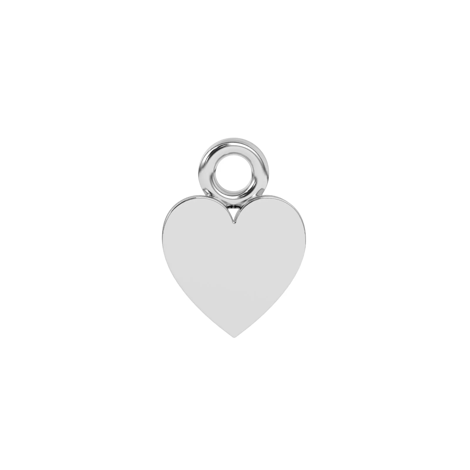 Mini Heart Charm | Sterling Silver