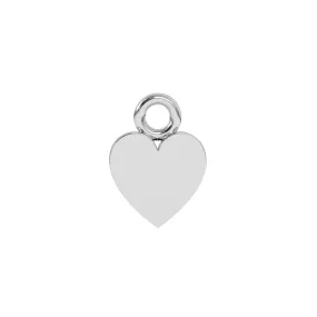 Mini Heart Charm | Sterling Silver