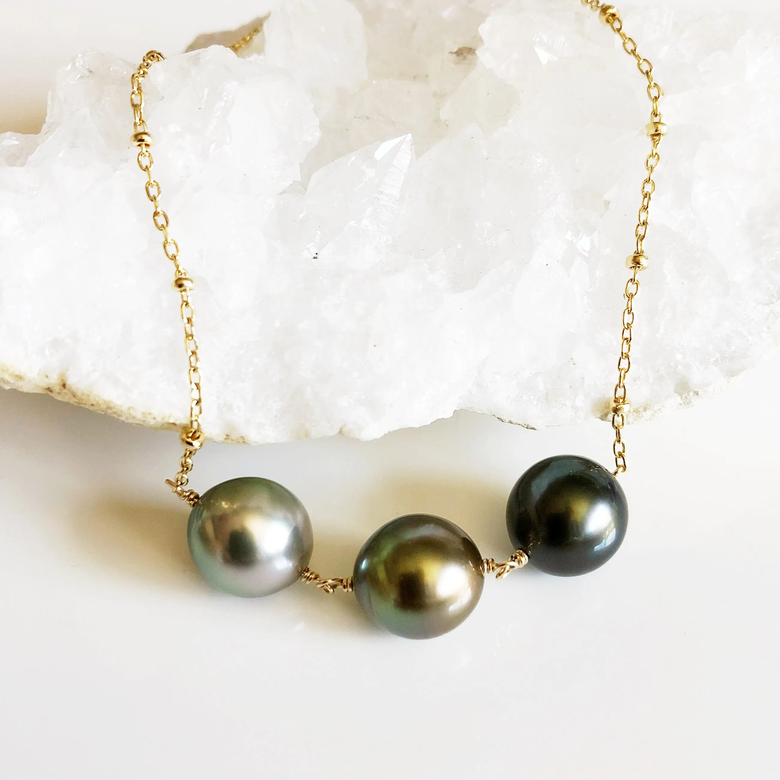 Necklace Maddi - tahitian pearls (N306)