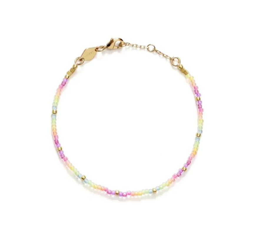 Neon Rainbow Bracelet, Gold