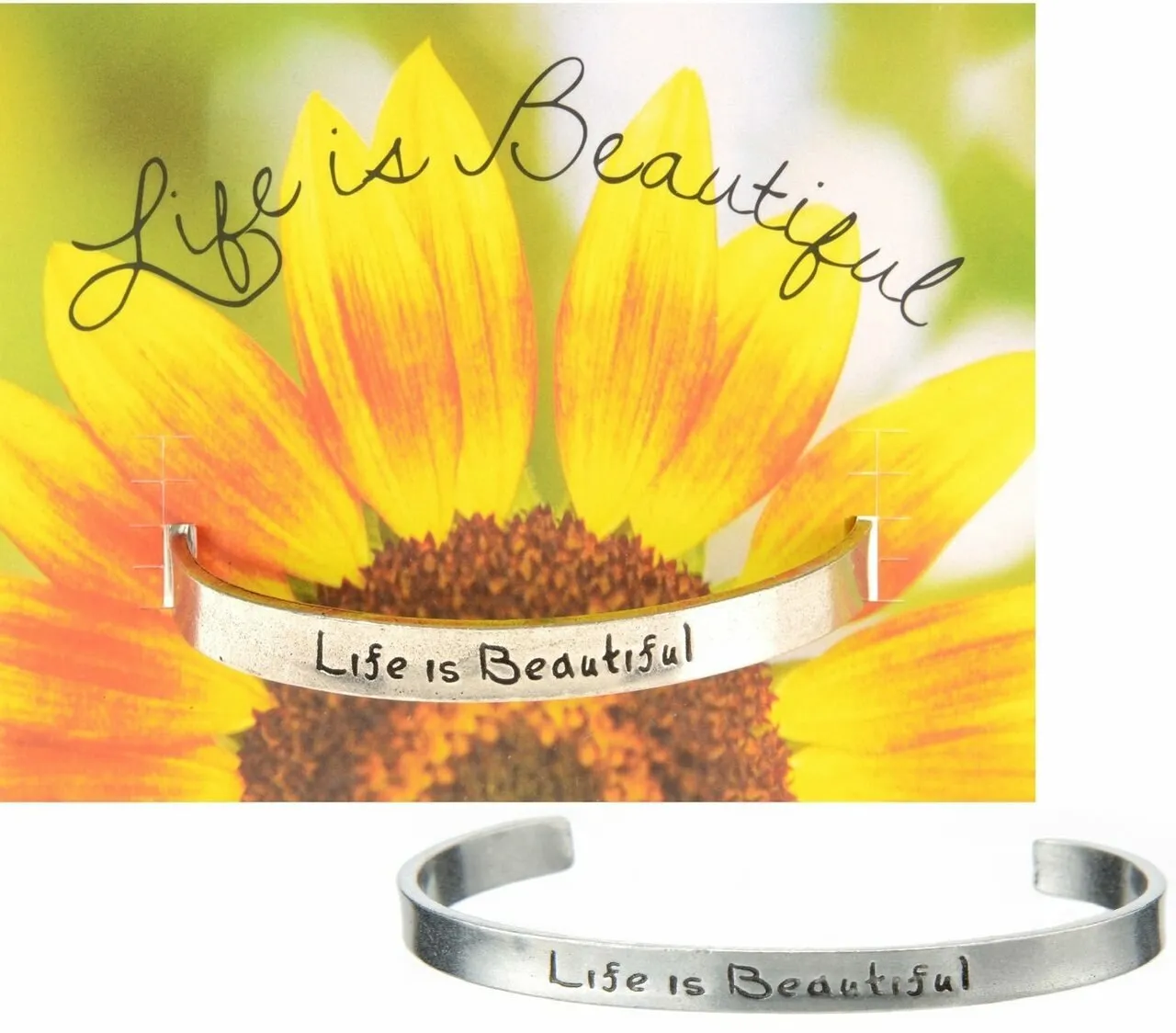 NEW! Mix & Match 2-Pieces Quotable Cuff Bracelets Made in USA