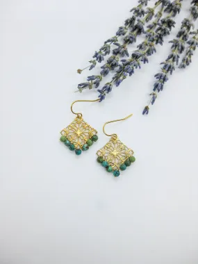 Nila: Turquoise Earrings - e592