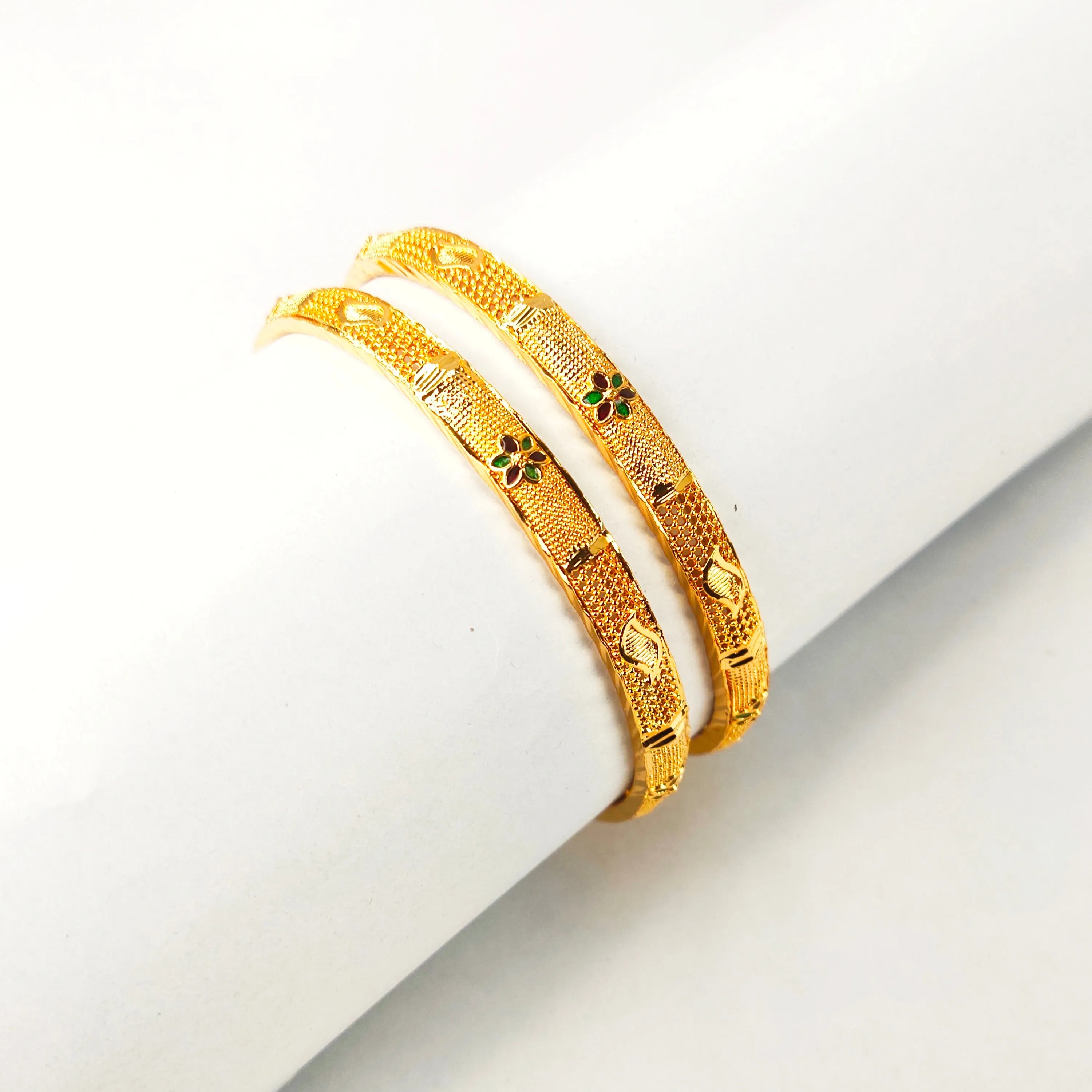 One Gram Gold Plated Bangles For Daily Use By Asp Fashion Jewellery