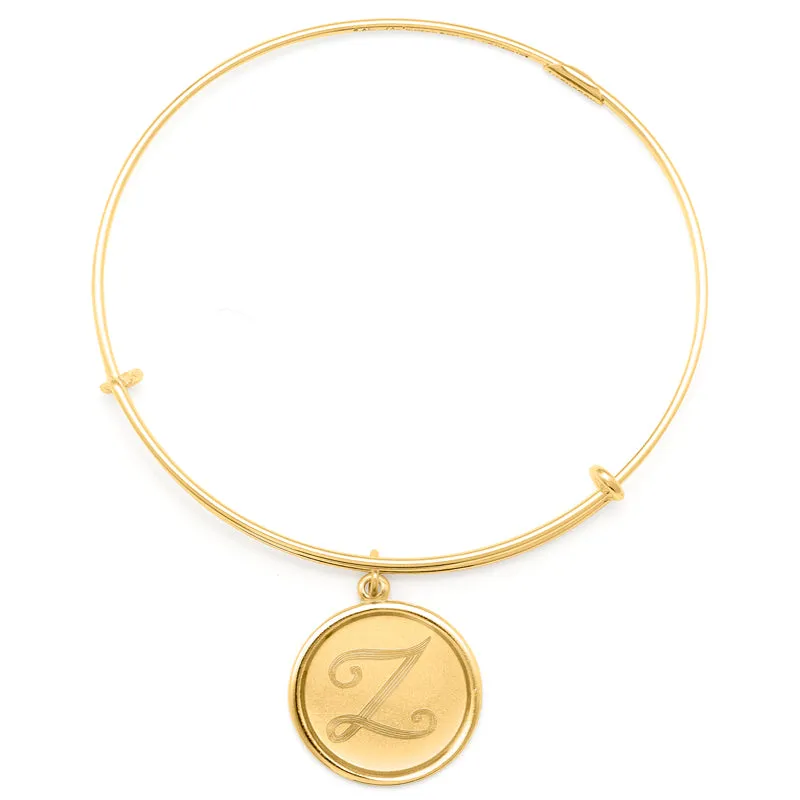 Precious Initial Z Charm Bangle