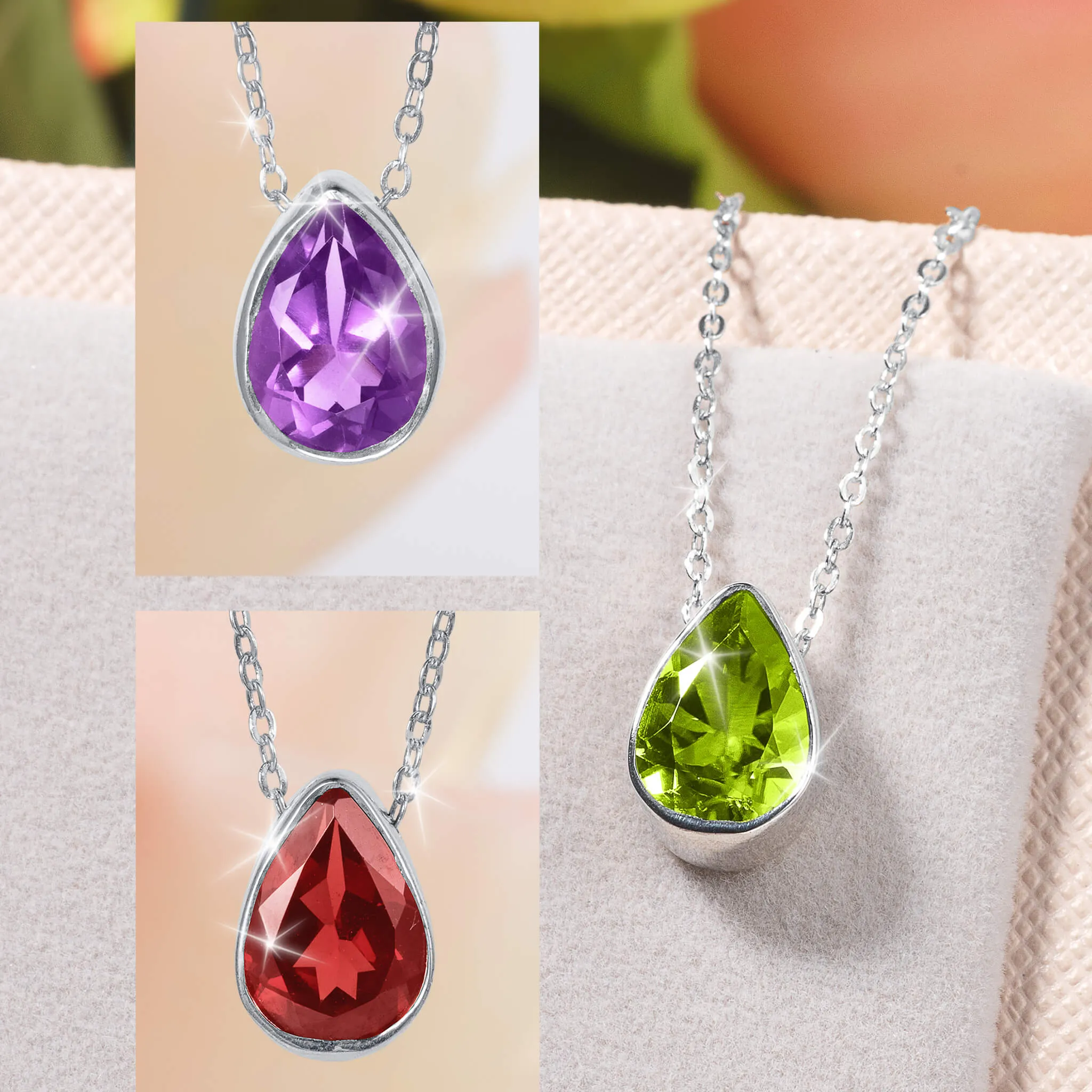 Prism Of Elegance Garnet Pendant