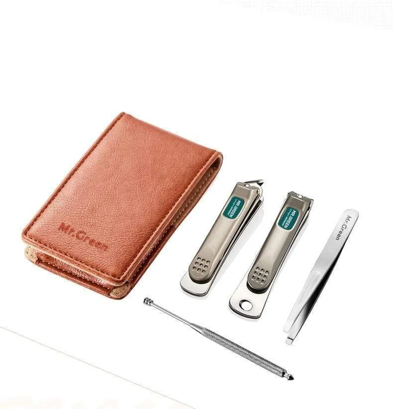 Professional Stainless steel nail clippers set home 4 in 1 manicure tools grooming kit art portable nail personal clean