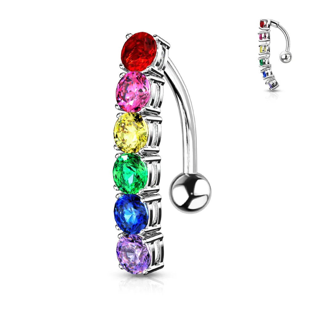 Rainbow Belly Ring