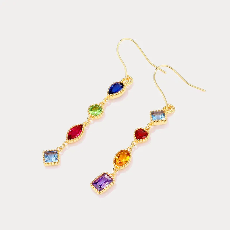 Rainbow Gem Earrings