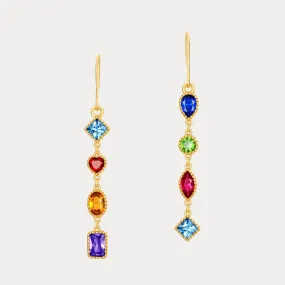 Rainbow Gem Earrings