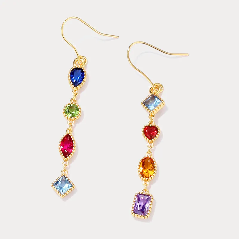 Rainbow Gem Earrings