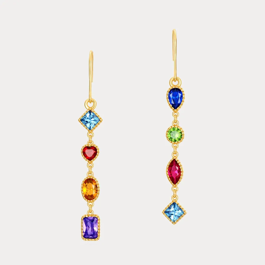 Rainbow Gem Earrings