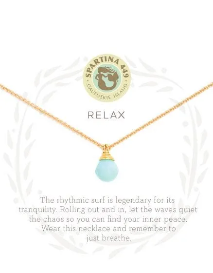 Relax Crystal Drop Necklace