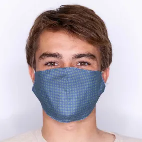 Reusable Cotton Men’s Mask in Gingham Green