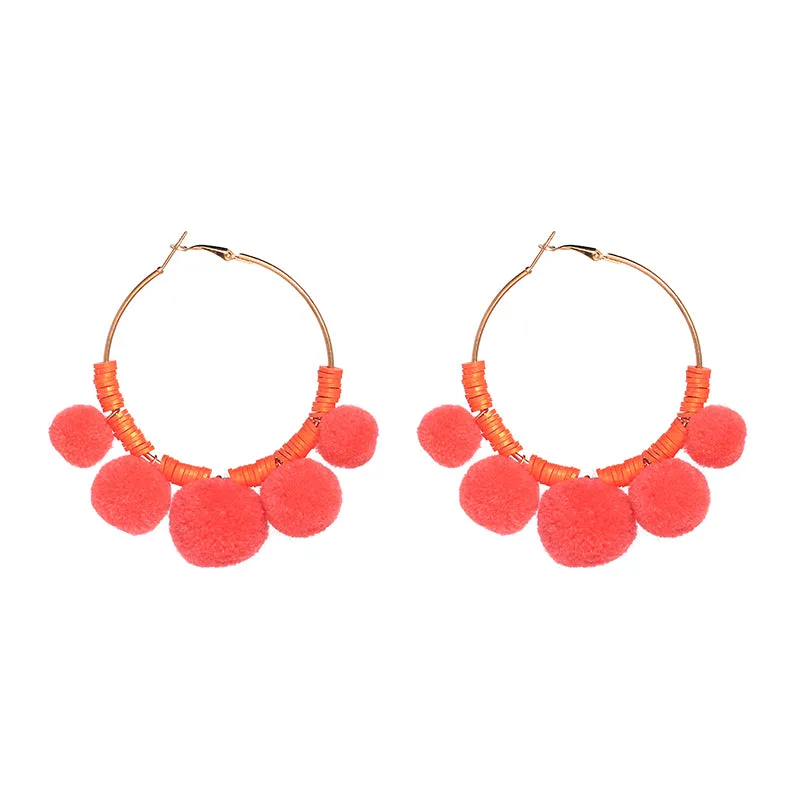 Reva Pom Pom Earrings