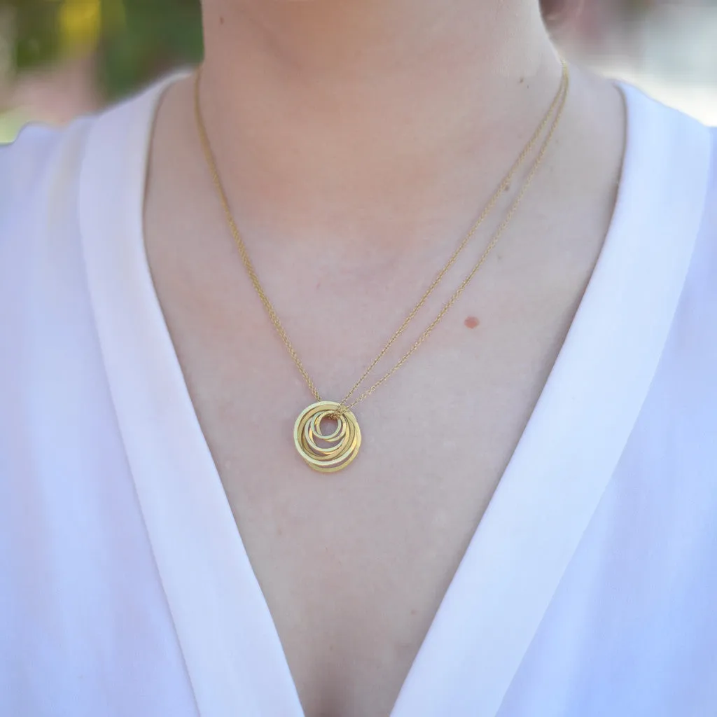 Ring drop necklace