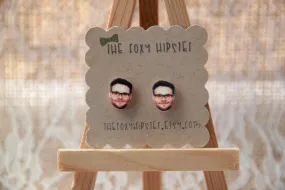 Seth Rogen Inspired Stud Earrings