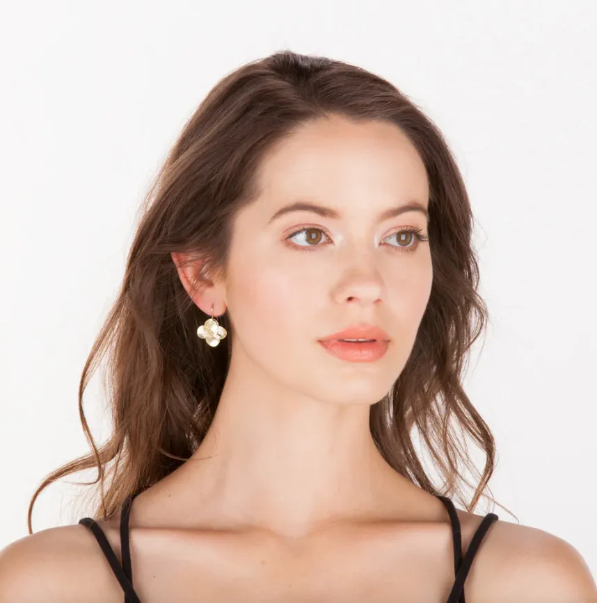 Sheila Fajl Flower Drop Earrings