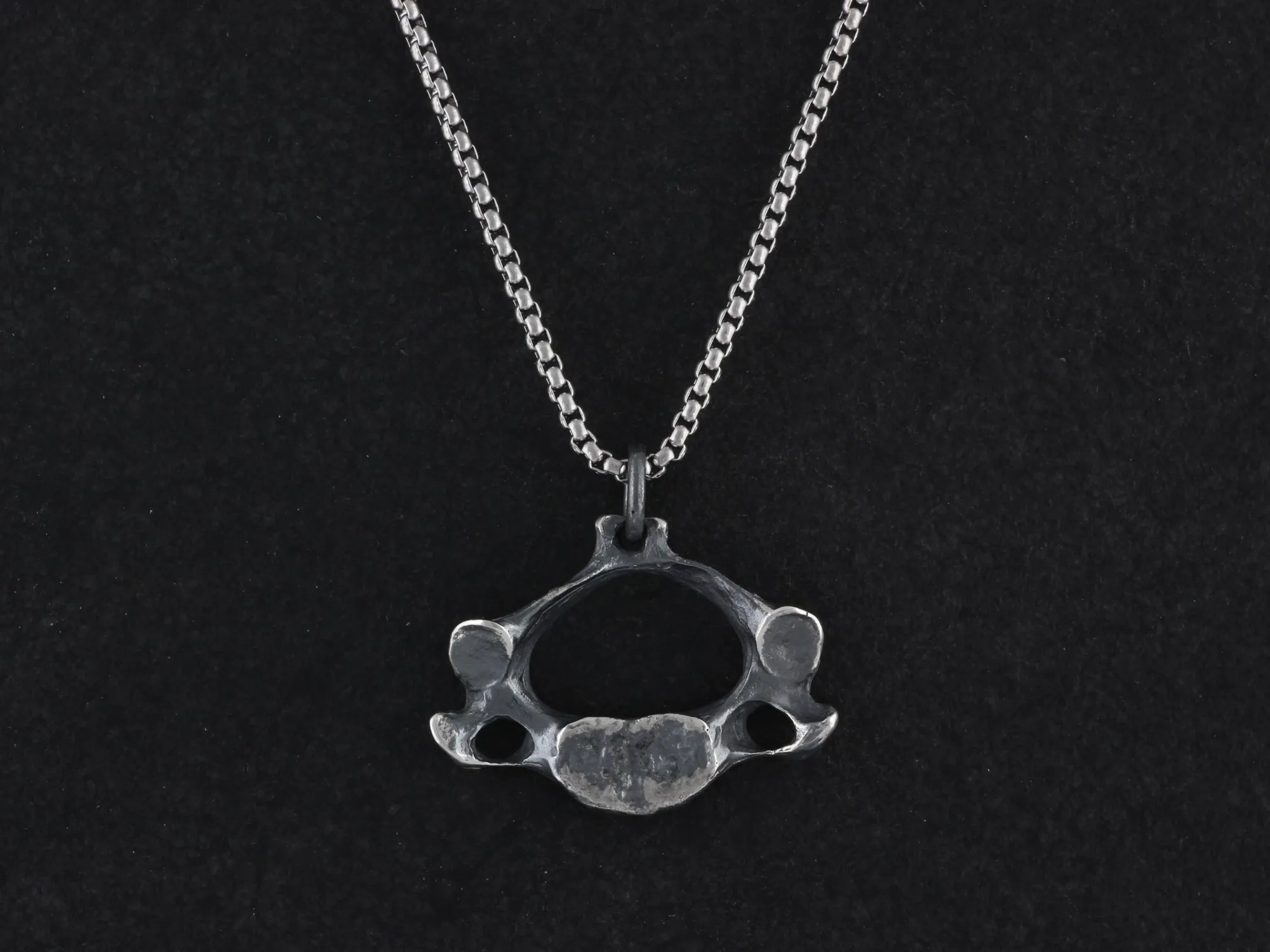 Sterling Silver Vertebra Necklace