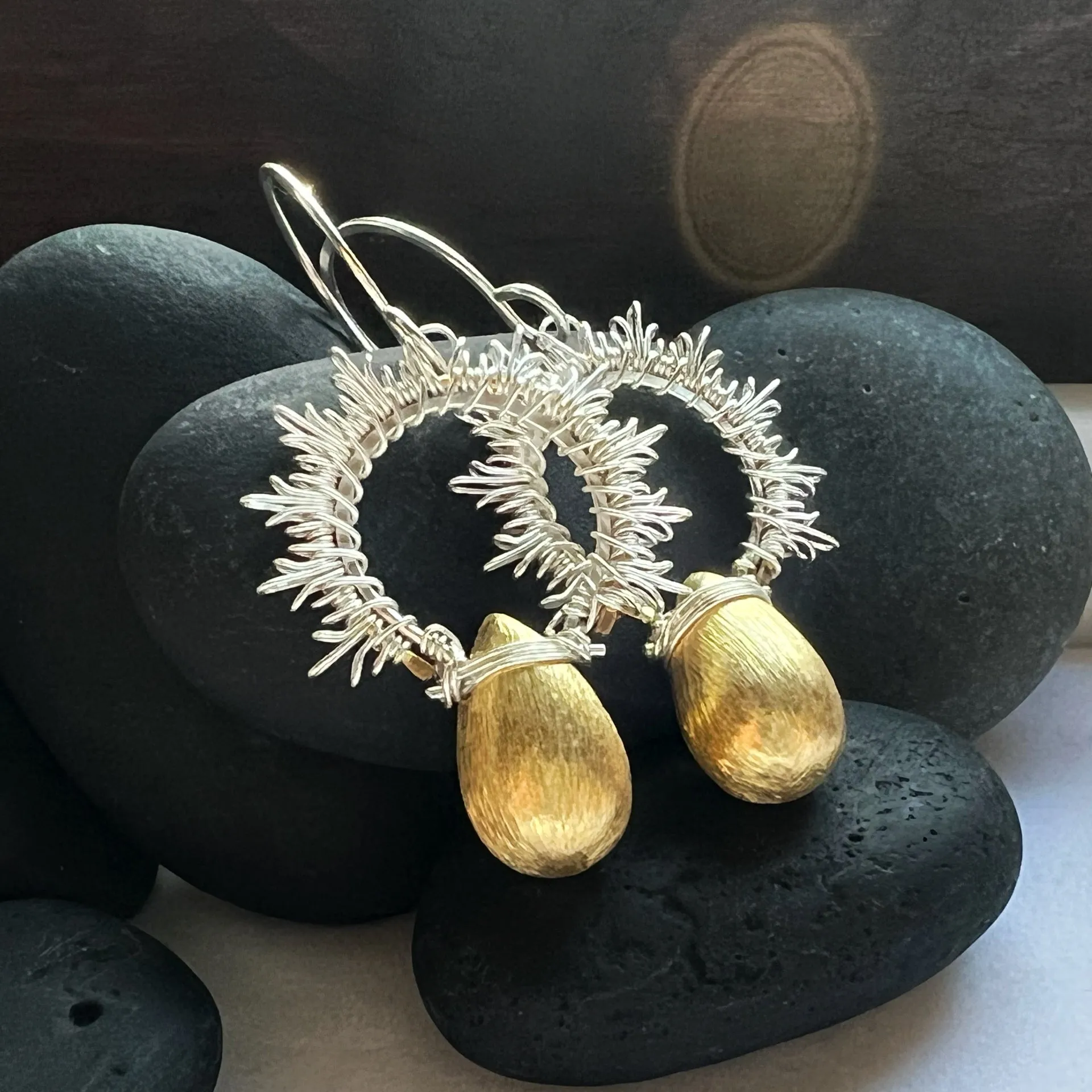 Sun Drop Earrings.  The Celestial Collection.