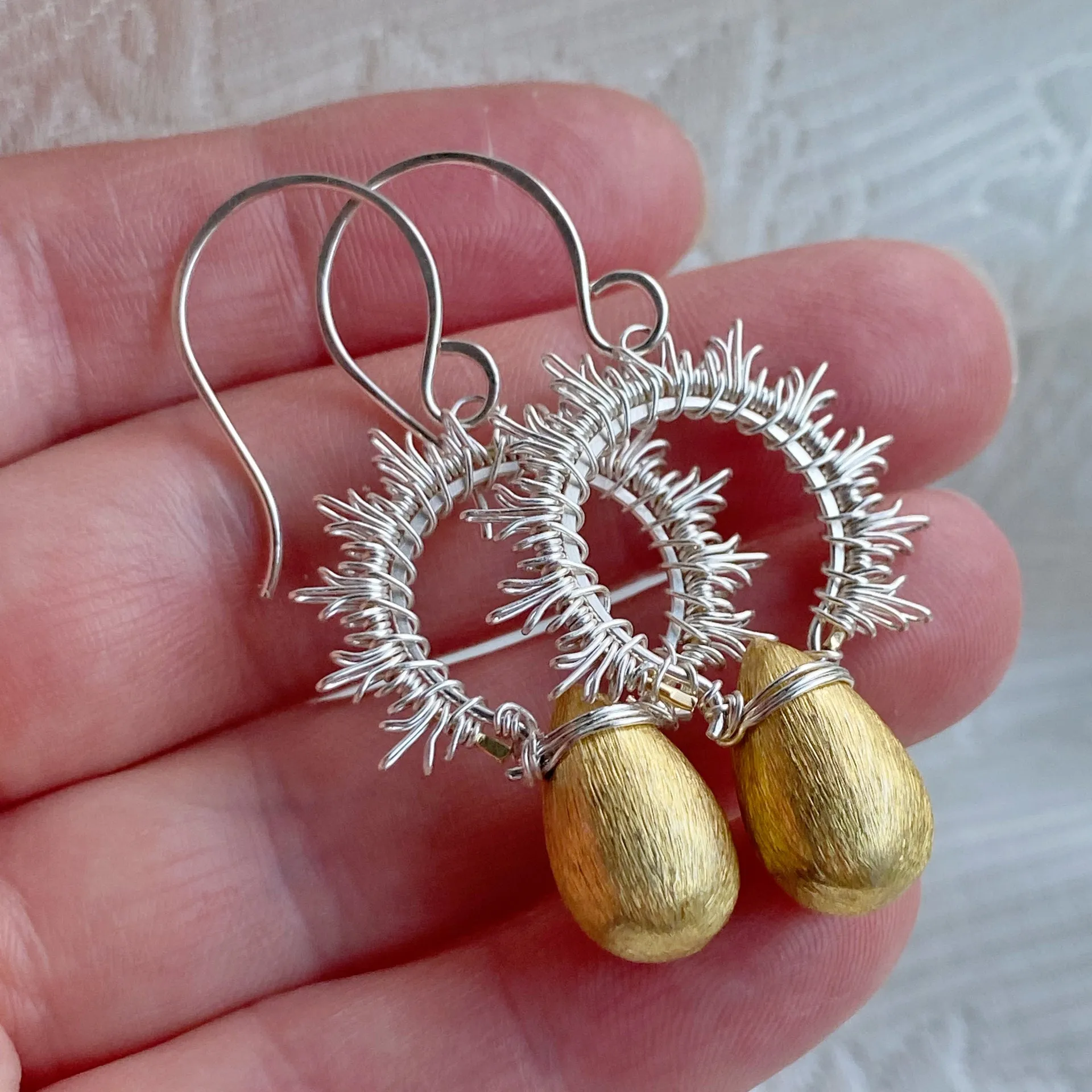 Sun Drop Earrings.  The Celestial Collection.