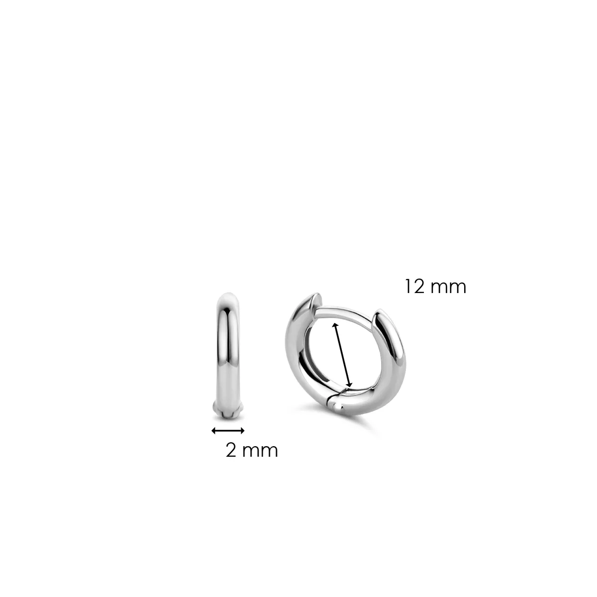 TI SENTO-Milano  Sterling Silver Hoops