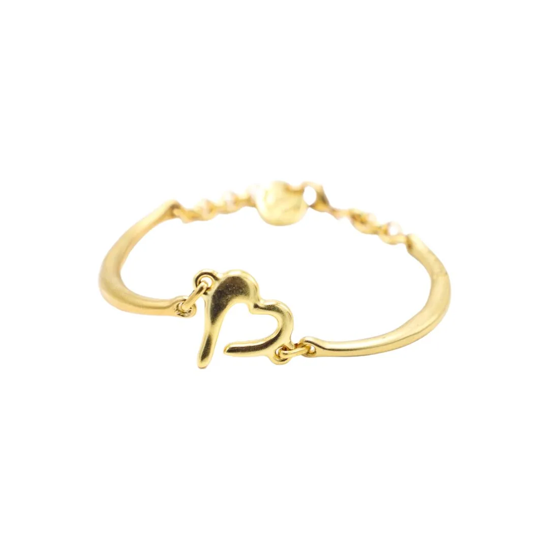 TRA-LA-RA CUORE SINGLE HEART RIGID BRACELET