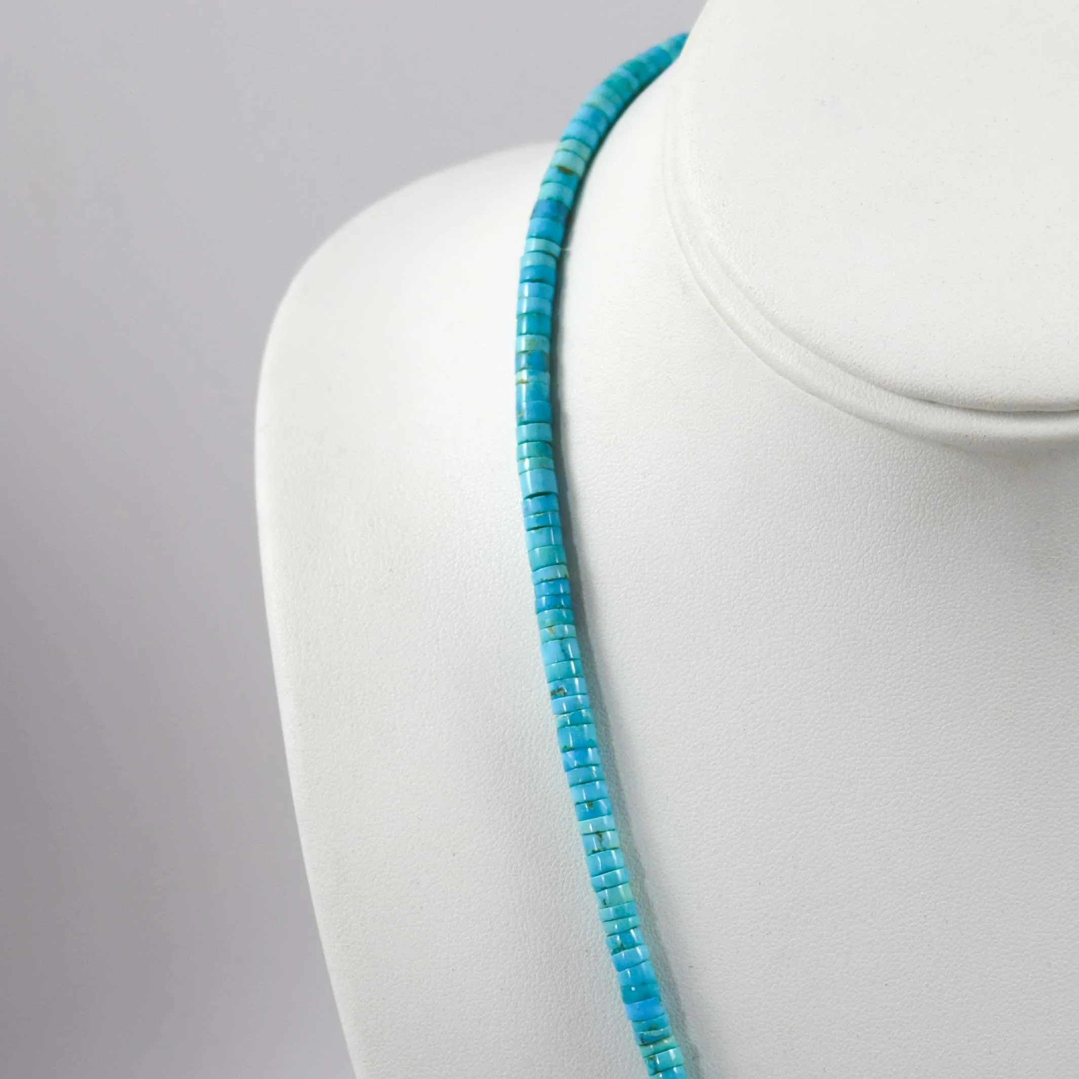 Turquoise and Coral Bead Necklace