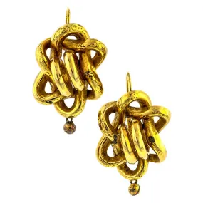 Victorian Interwoven Ropes Earrings