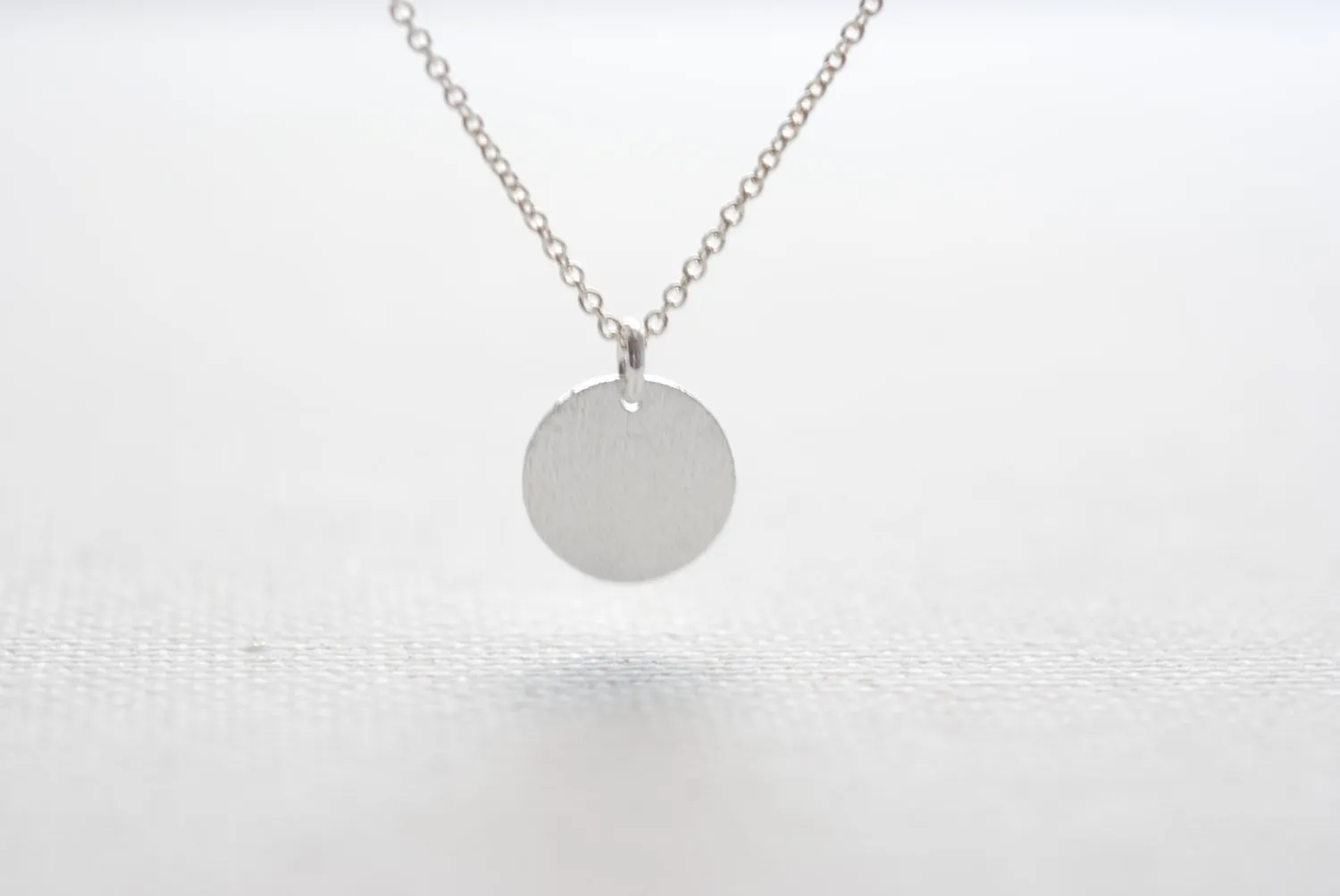 Wholesale Silver Disc Necklace- Sterling Silver Disc, Dainty Jewelry by HeirloomEnvy