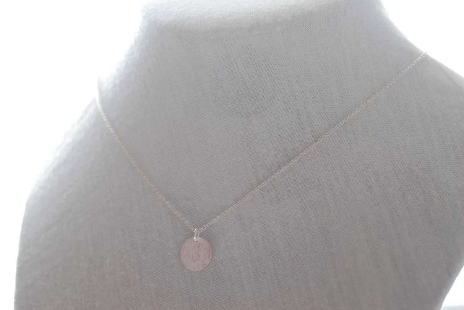 Wholesale Silver Disc Necklace- Sterling Silver Disc, Dainty Jewelry by HeirloomEnvy