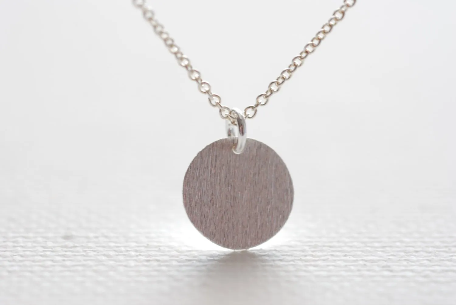 Wholesale Silver Disc Necklace- Sterling Silver Disc, Dainty Jewelry by HeirloomEnvy