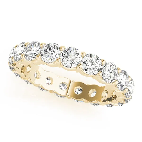 XENA 4.9 Carat Diamond Eternity Band in 14K - 18K Gold or Platinum 30 pointer F Color VS1 Clarity U Shape Shared Prong By Mike Nekta SIZE 6 to 7.5